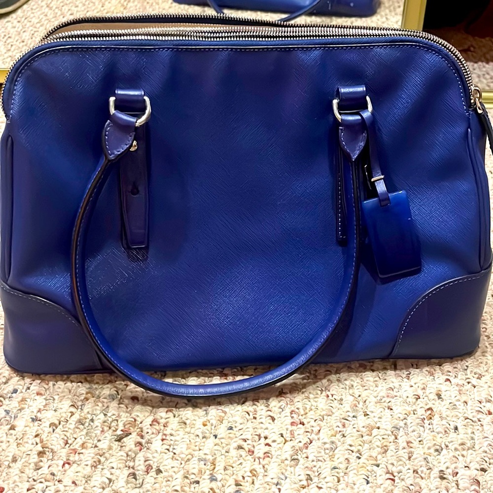 Tumi women’s laptop bag, cobalt blue, pristine, new without tags